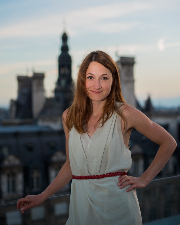 Ania - Rooftop over Hôtel de Ville (2726 visits) Portraits | Paris