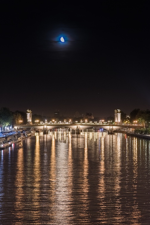 Alexandre III bridge enlightened (2719 visits) Paris by night