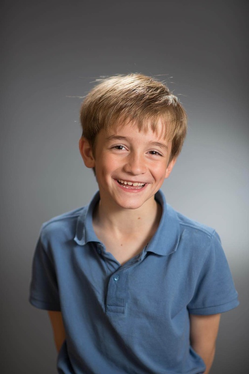 Little boy smiling (2184 visits) Studio portrait