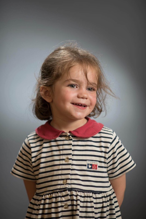 Little girl smiling (2352 visits) Studio portrait