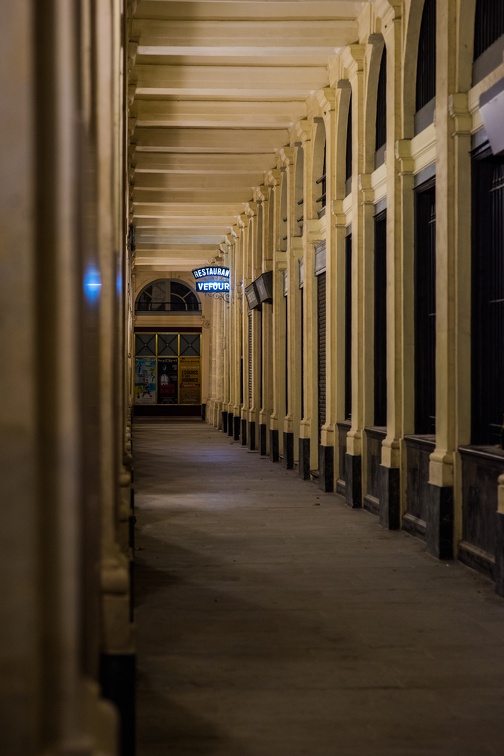 Palais Royal : north corridor (4062 visits) Paris by night